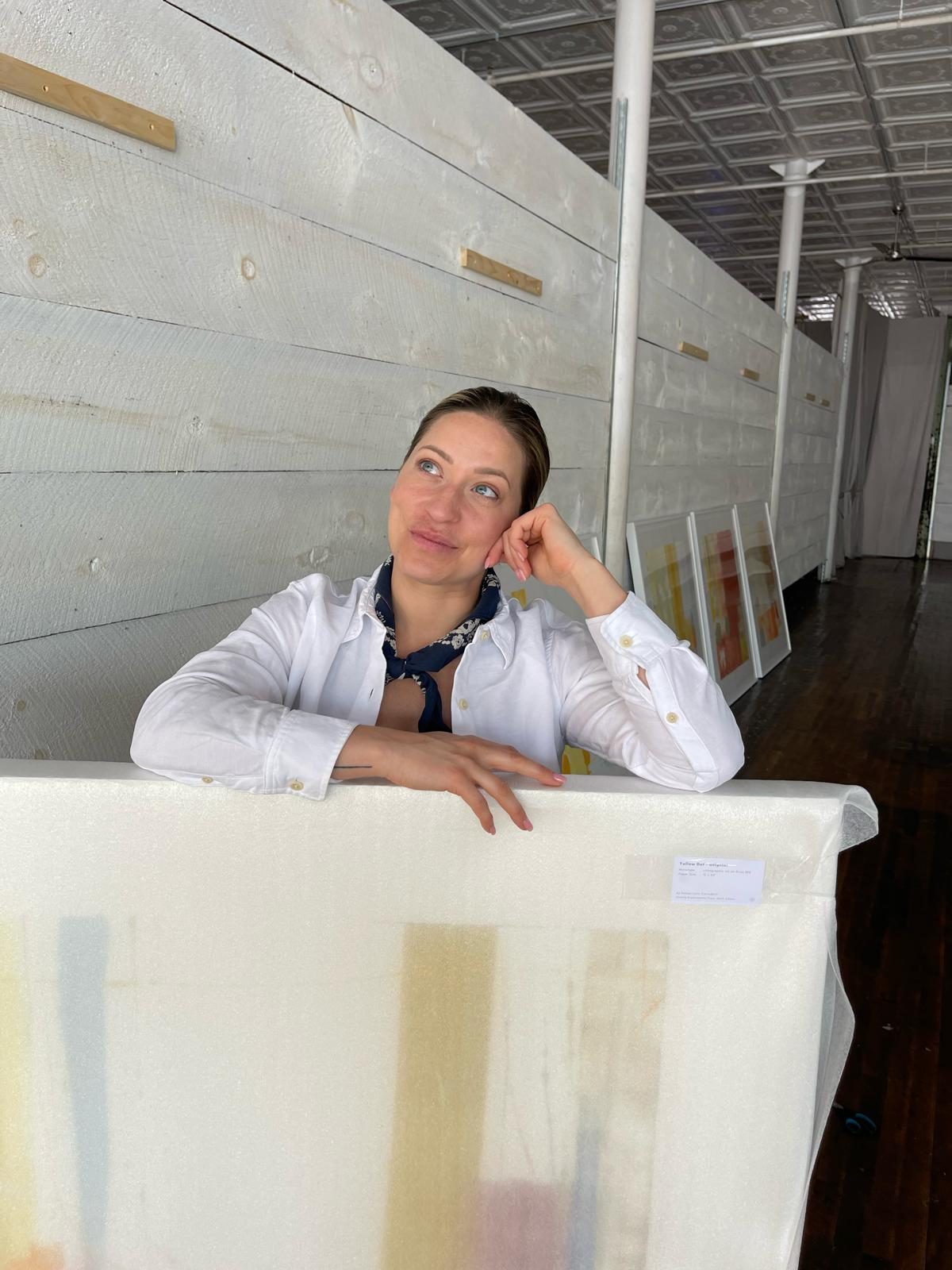 Kelsey-Lynn in her Toronto studio